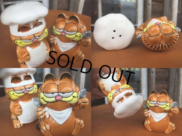 画像3: 80s Vintage Garfield Ceramic S&P Shaker (AL745) (3)
