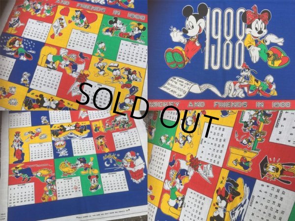 画像3: Vintage Calendar Disney Mickey & Friends in 1988 (AL773) (3)