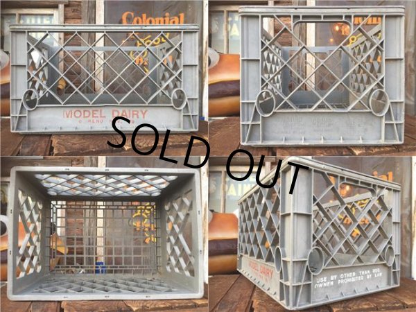 画像2: Vintage Model Dairy Plastic Crate Box (AL787) (2)