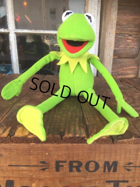 画像1: Vintage Muppets Kermit the Frog Plush Doll 28cm (AL796) (1)