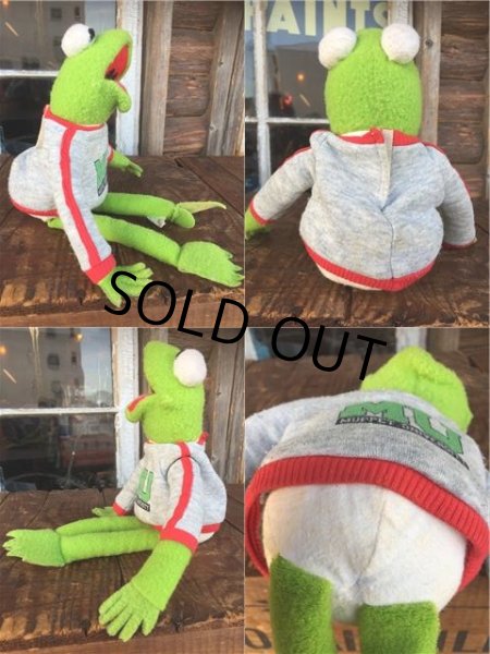画像2: SALE 80s Vintage Muppets Kermit the Frog MU Doll (AL795) (2)