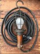 画像1: Vintage ESSCO KEYSTONE Industrial Wood Handle Trouble Lamp (AL805) (1)