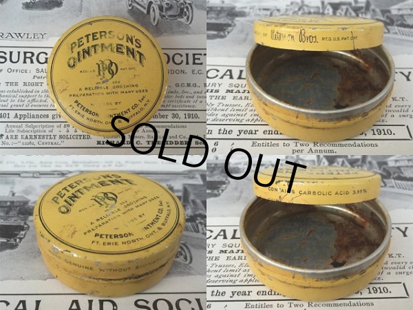 画像3: Vintage Peterson's Ointment Can (AL816)  (3)