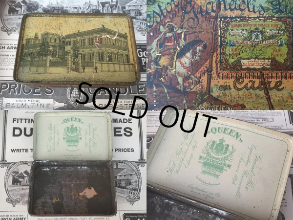 画像3: Vintage Nester Gianaclis Ltd 50 Cigaretts Queen Tabacco Can (AL813)  (3)