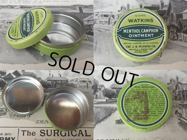 画像2: Vintage WatkinsMenthol Camphor Ointment Can (AL815)  (2)