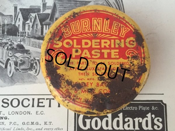 画像2: Vintage Burnley Soldering Paste Can (AL818)  (2)