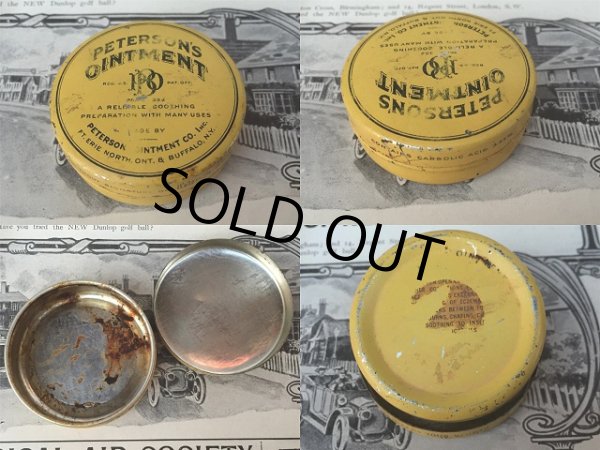 画像2: Vintage Peterson's Ointment Can (AL816)  (2)