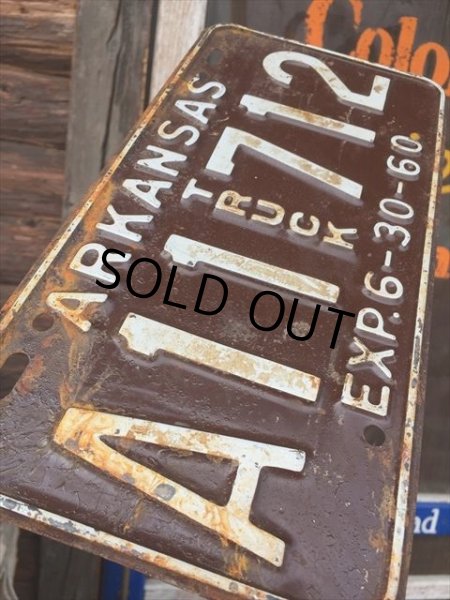 画像3: 60s Vintage Lisence Plate A11 TRUCK 712 (AL863) (3)