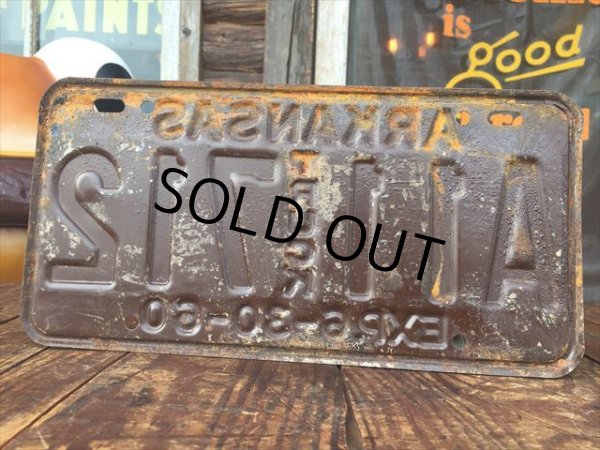 画像2: 60s Vintage Lisence Plate A11 TRUCK 712 (AL863) (2)