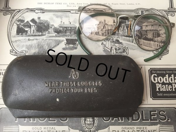 画像1: 〜50s Vintage American Optical Metal Glasses Case (AL880) (1)