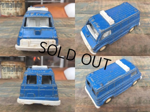 画像3: 70s Vintage TootsieToy Die Cast Mini Car Police Van (AL886) (3)