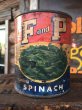 画像1: Vintage F and P California Spinach Tin Can (AL897) (1)