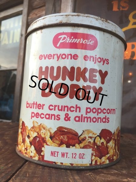 画像1: Vintage Hunkey Dorey Popcorn Tin Can (AL901) (1)