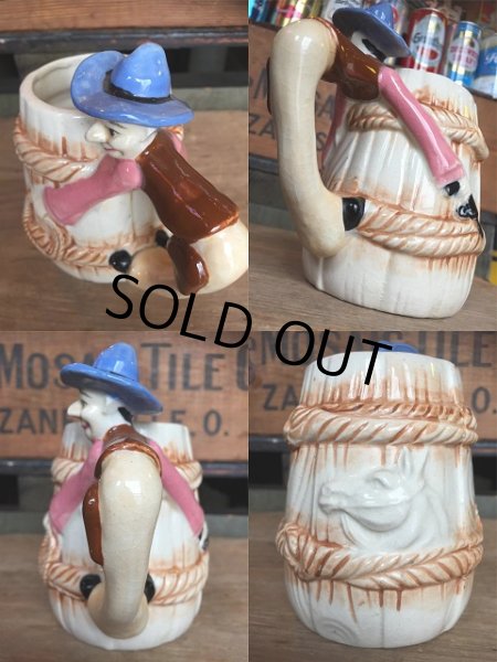 画像2: 60s Vintage Cowboy 3D Mug  (AL909) (2)
