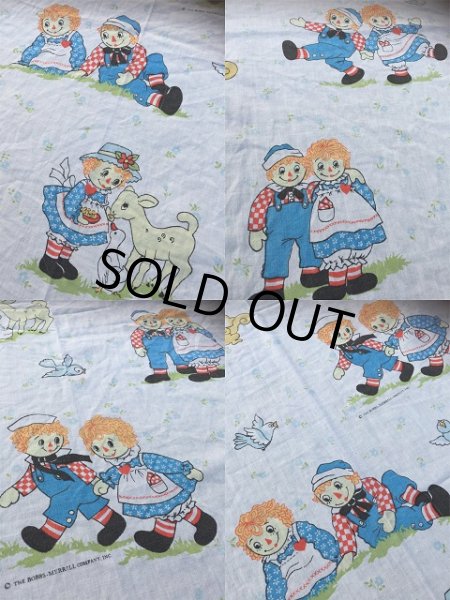 画像3: 70s Vintage Flat Sheet /  Raggedy Ann＆Andy (AL918) (3)