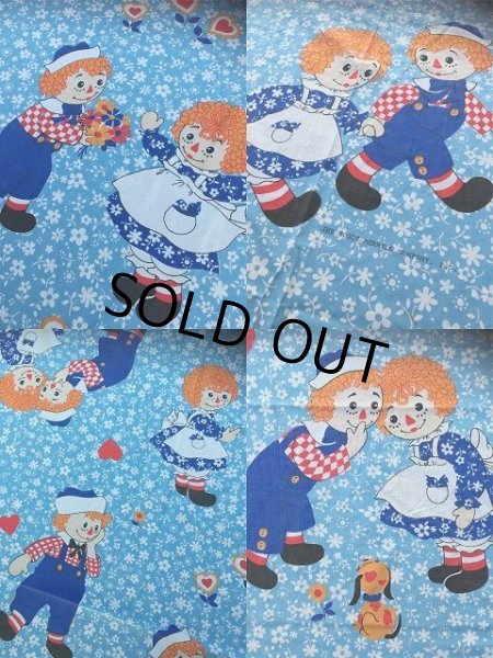 画像3: 70s Vintage Flat Sheet /  Raggedy Ann＆Andy (AL919) (3)
