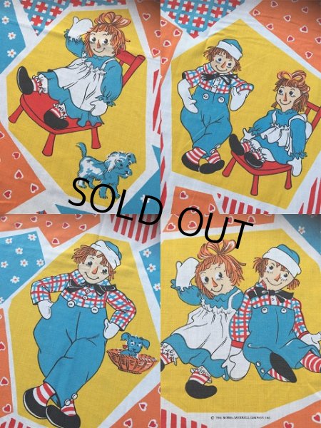 画像3: 70s Vintage Flat Sheet /  Raggedy Ann＆Andy (AL920) (3)