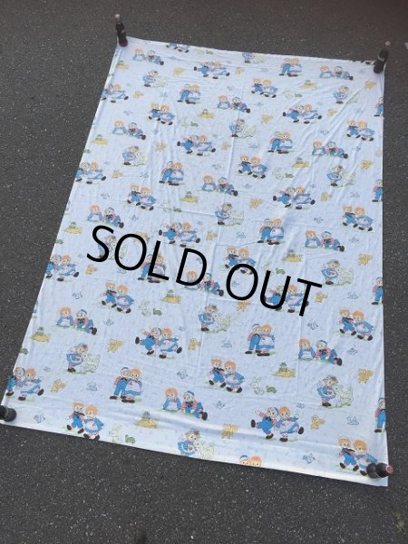 画像2: 70s Vintage Flat Sheet /  Raggedy Ann＆Andy (AL918) (2)