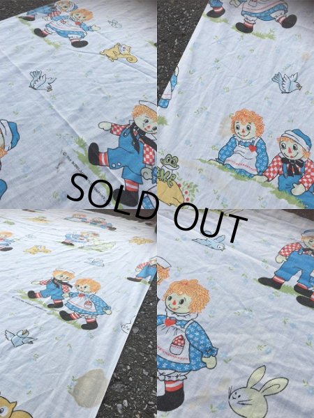 画像4: 70s Vintage Flat Sheet /  Raggedy Ann＆Andy (AL918) (4)
