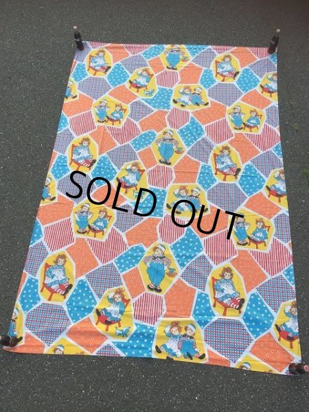 画像2: 70s Vintage Flat Sheet /  Raggedy Ann＆Andy (AL920) (2)