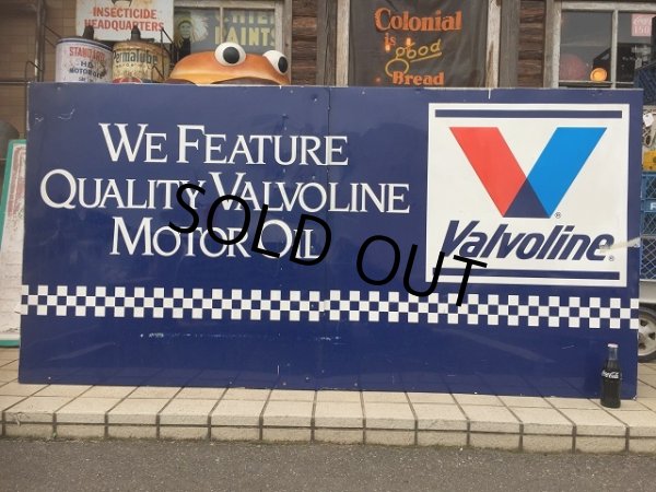 画像1: Vintage Valvoline Motor Oil Huge Sign (AL954) (1)