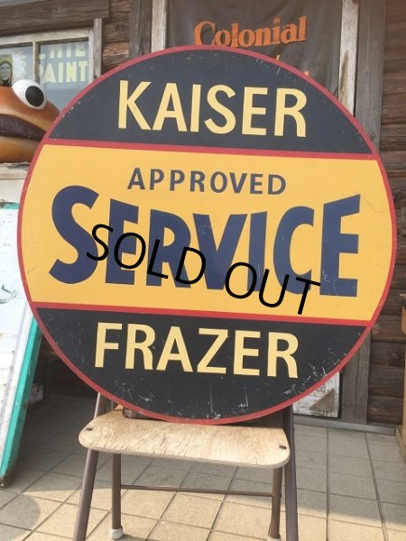 画像1: Vintage Kaiser Frazer Service 30" Sign (AL953) (1)