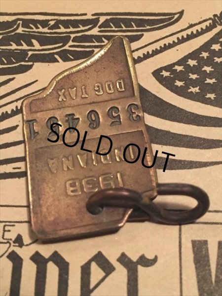 画像2: 30s Vintage Dog License Tag #356451 (AL4075) (2)