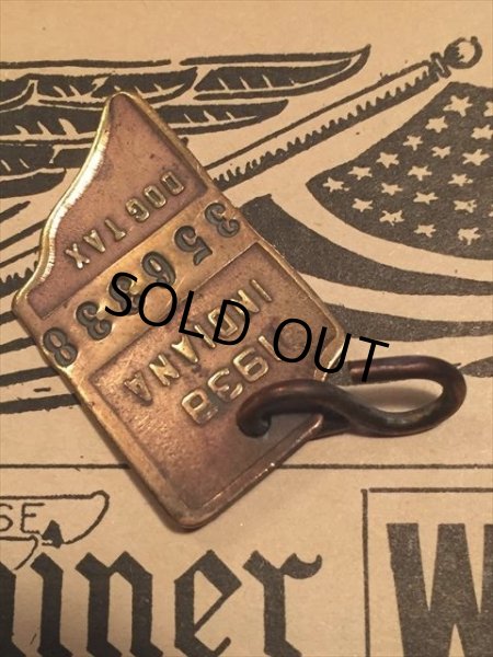 画像2: 30s Vintage Dog License Tag #356338 (AL4051) (2)