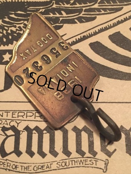 画像2: 30s Vintage Dog License Tag #356320 (AL4044) (2)