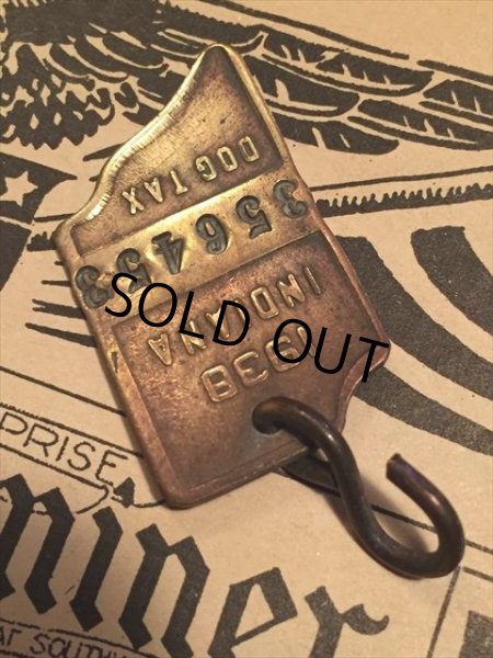 画像2: 30s Vintage Dog License Tag #356453 (AL4078) (2)