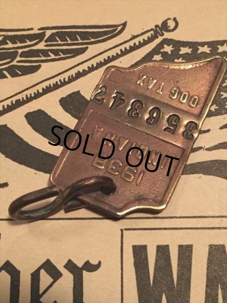 画像2: 30s Vintage Dog License Tag #356347 (AL4057) (2)