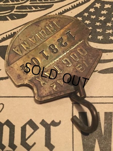 画像2: 40s Vintage Dog License Tag #128104 (AL4038) (2)