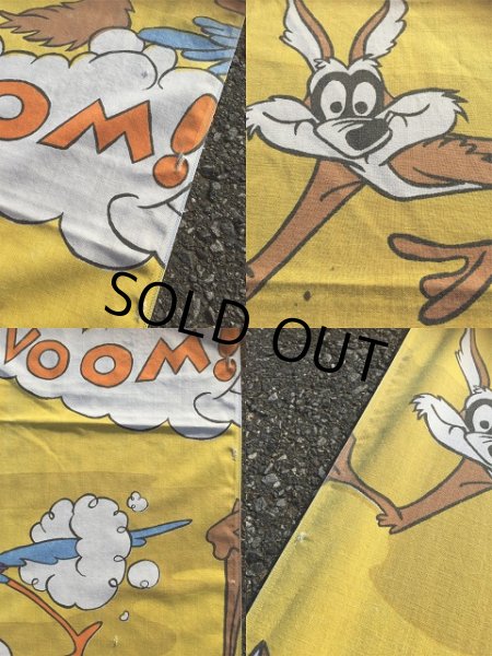 画像4: 70s Vintage Flat Sheet /  Road Runner & Wile E. Coyote (AL961) (4)