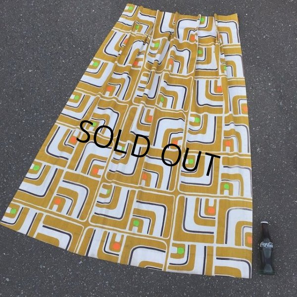 画像5: Vintage JCPenney Mod Mid Century Curtain (AL991) (5)