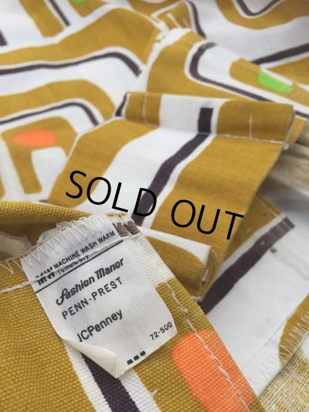 画像4: Vintage JCPenney Mod Mid Century Curtain (AL991) (4)