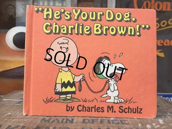 画像1: Vintage Book Snoopy He's Your Dog, Charlie Brown! (AL5392)  (1)