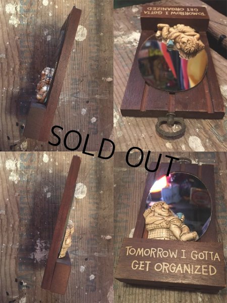 画像2: Vintage Mirror Tomorrow I Gotta Get Organzed (AL5239) (2)