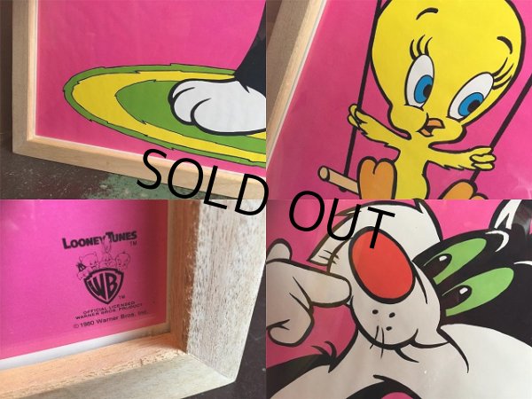 画像2: Vitage Tweety and Sylvester Golden Storybook Poster w/frame (AL5606) (2)