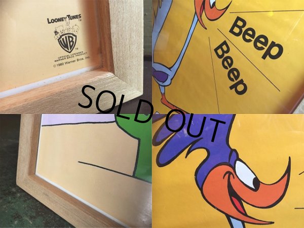 画像2: Vitage ROAD RUNNER Golden Storybook Poster w/frame (AL5616) (2)