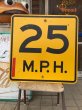 画像1: Vintage Road Sign 25 MPH (AL6321) (1)