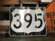 画像1: Vintage Road Sign Route 395 (AL6507) (1)