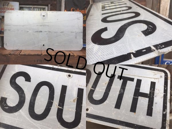 画像3: Vintage Road Sign SOUTH (AL7043) (3)