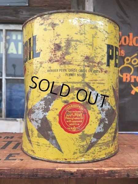 画像2: Vintage PENNZOIL Motor Oil 1GL Can (AL7046) (2)
