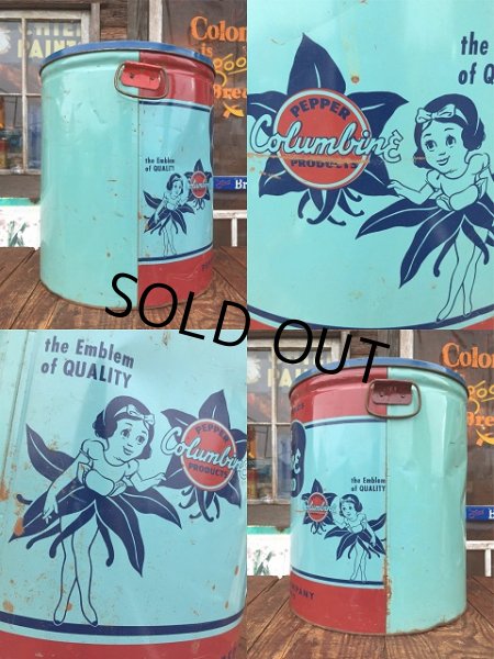 画像4: 40s Vintage Colmbine Pure Lard Tin (AL7398) (4)