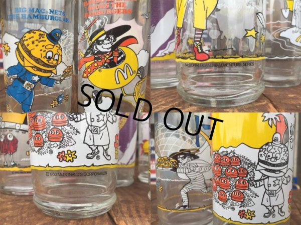 画像6: 80s Vintage McDonalds Adventure Glasses Complete Set of 6 (AL7708) (6)