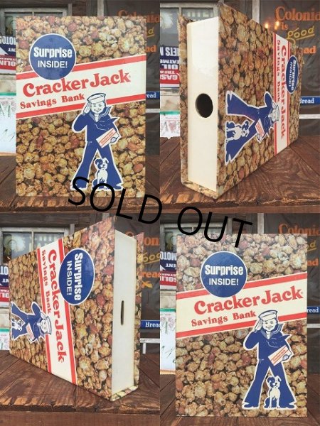 画像2: 80s Vintage Cracker Jack Big Size Bank (AL7709）  (2)