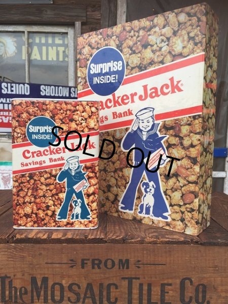 画像1: 80s Vintage Cracker Jack Big Size Bank (AL7709）  (1)