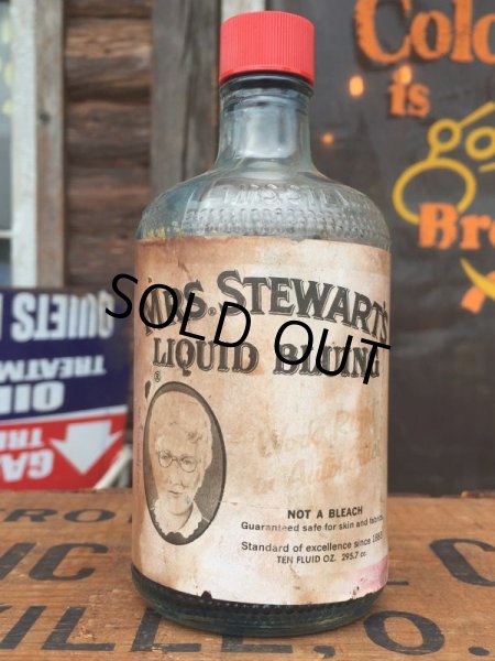 画像1: Vintage Mrs. Stewart's Liquid Bluing Bottle (AL8586) (1)