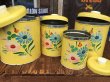 画像9: Vintage Ransburg Canister Set of 4 Flower (AL8585) (9)