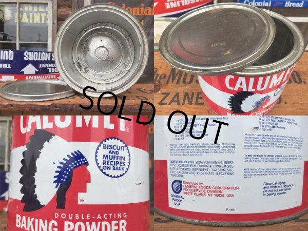 画像3: Vintage Calumet Baking Powder Tin 5lb (AL8583)  (3)
